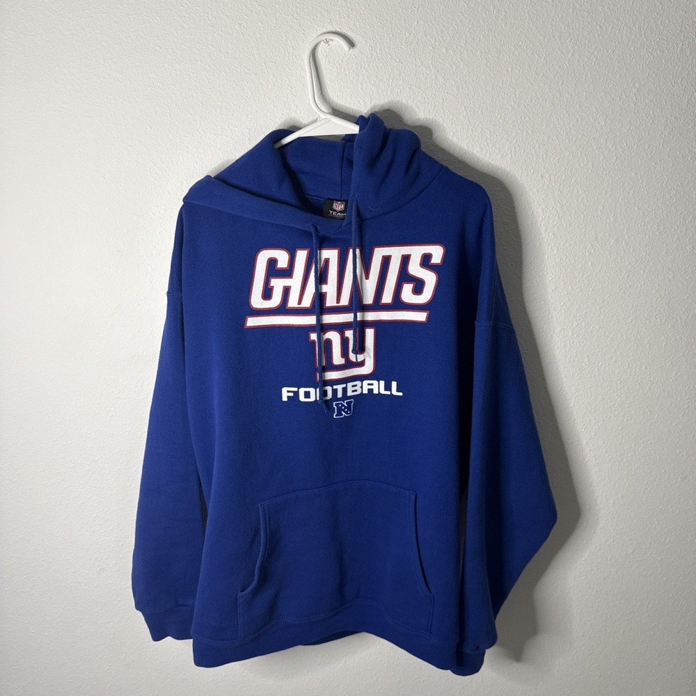 NFL Team Apparel Men's Blue New York Giants Football Pullover Hoodie Sz XL NFC